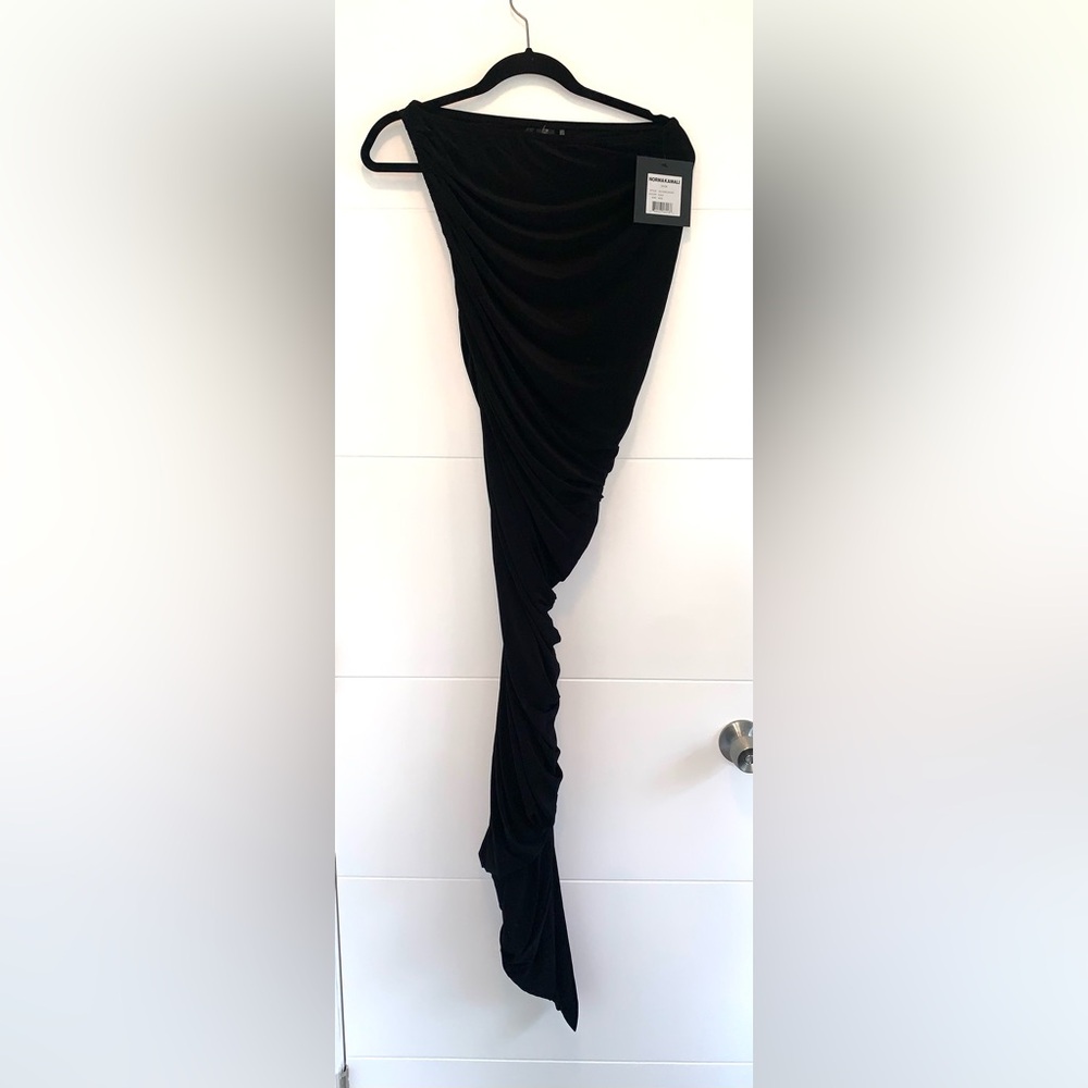 Norma Kamali Diana Rouched Gown Sex and City Large - Picture 2 of 6